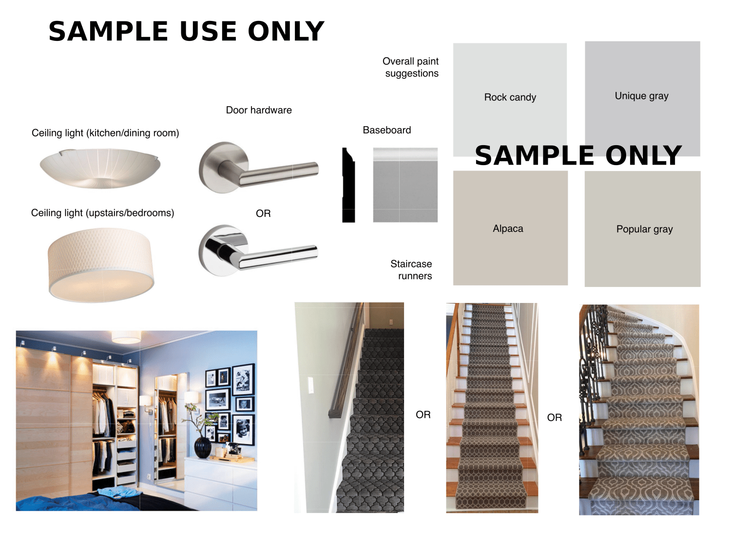 Overall Mood Board, Jersey City Heights Home Remodel