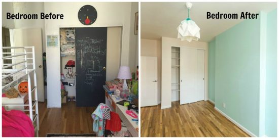 Jersey City NJ Historic Apartment Renovation Bedroom Before and After