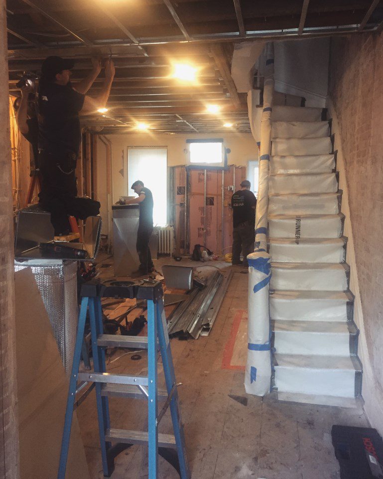 Historic District Brownstone Remodel Project In Process History Revitalized During Remodel 02