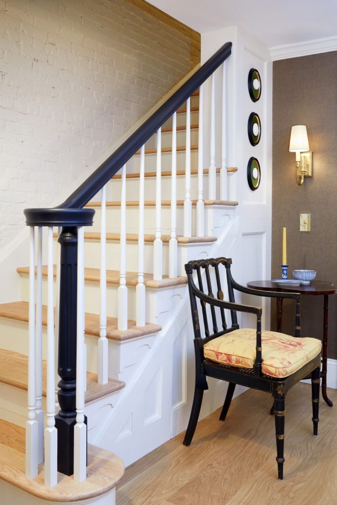 Jersey City Brownstone Remodel with Staircase Paneling and Paint